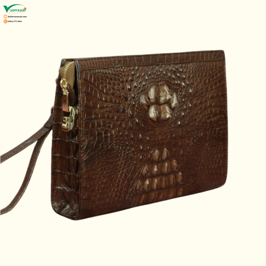 Clutch Da Cá Sấu Thời Trang Cao Cấp