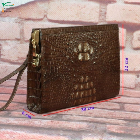 Clutch Da Cá Sấu Thời Trang Cao Cấp