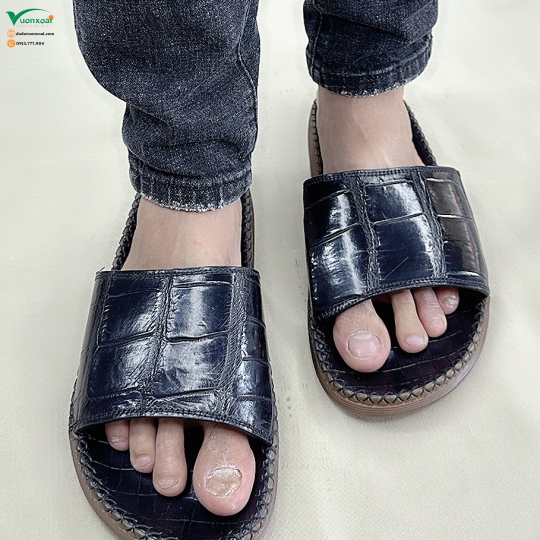 Dép Da Cá Sấu Nam VX032