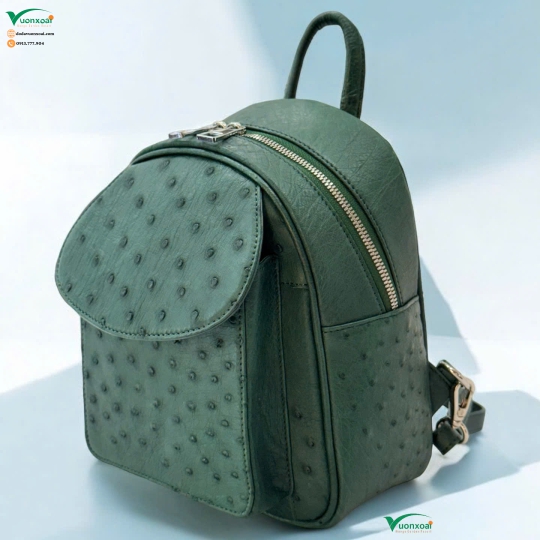 Ba Lô Da Đà Điểu Thời Trang Nữ VX09