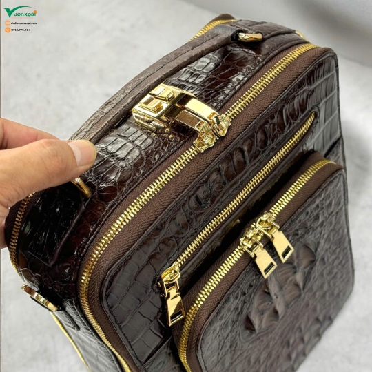 Cặp Nam Da Cá Sấu Khóa Số
